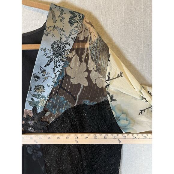 Spencer Alexis Lace Kimono Jacket Womens L Crochet Lace Fairy Whimsigoth Boho - Picture 4 of 13